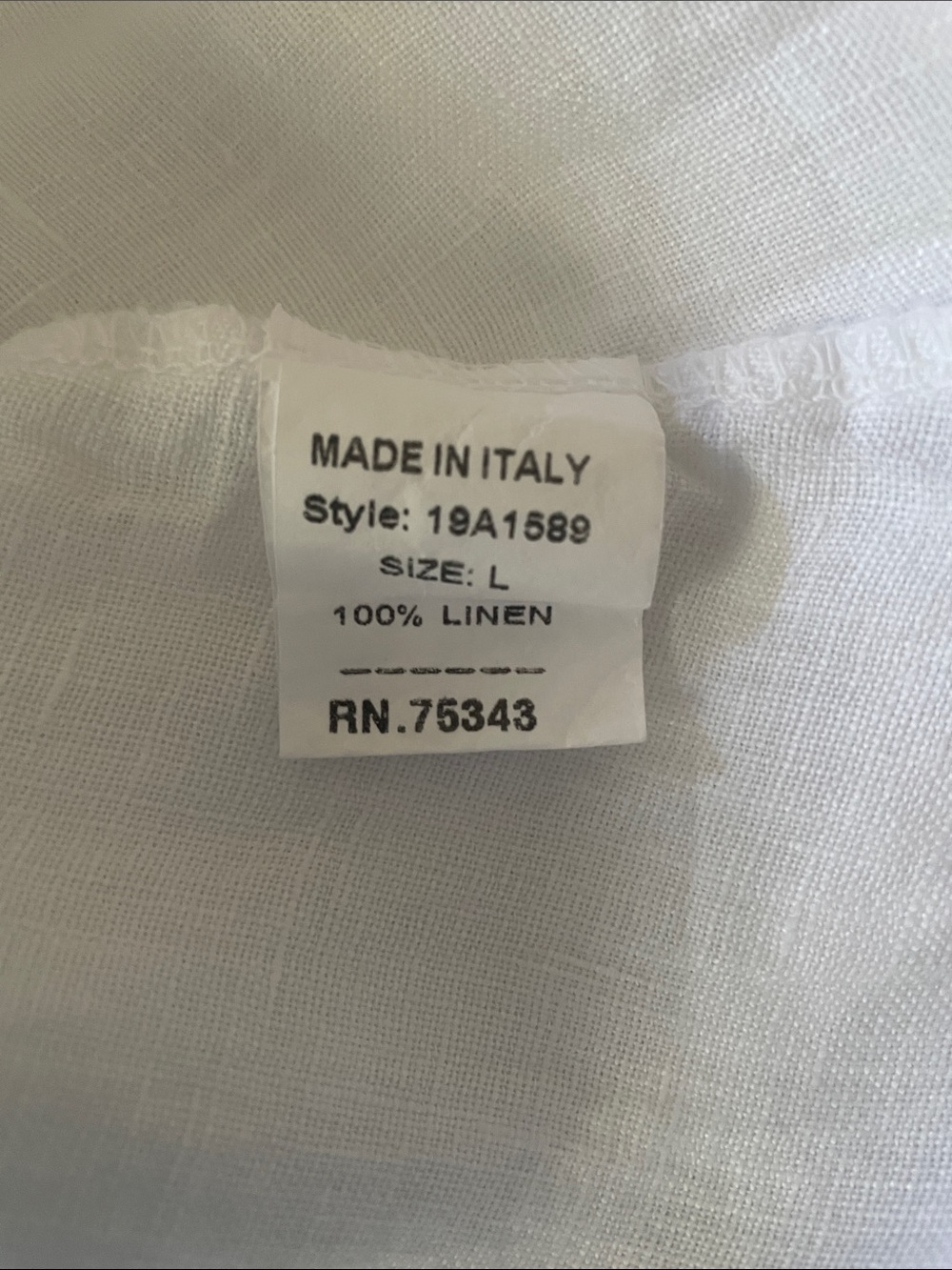 Francesca Bettini White Linen Ruffle Edge Midi Dress. L. NWT - Picture 12 of 12